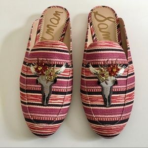 NWT Southwest Appliqué Mule Sam Edelman